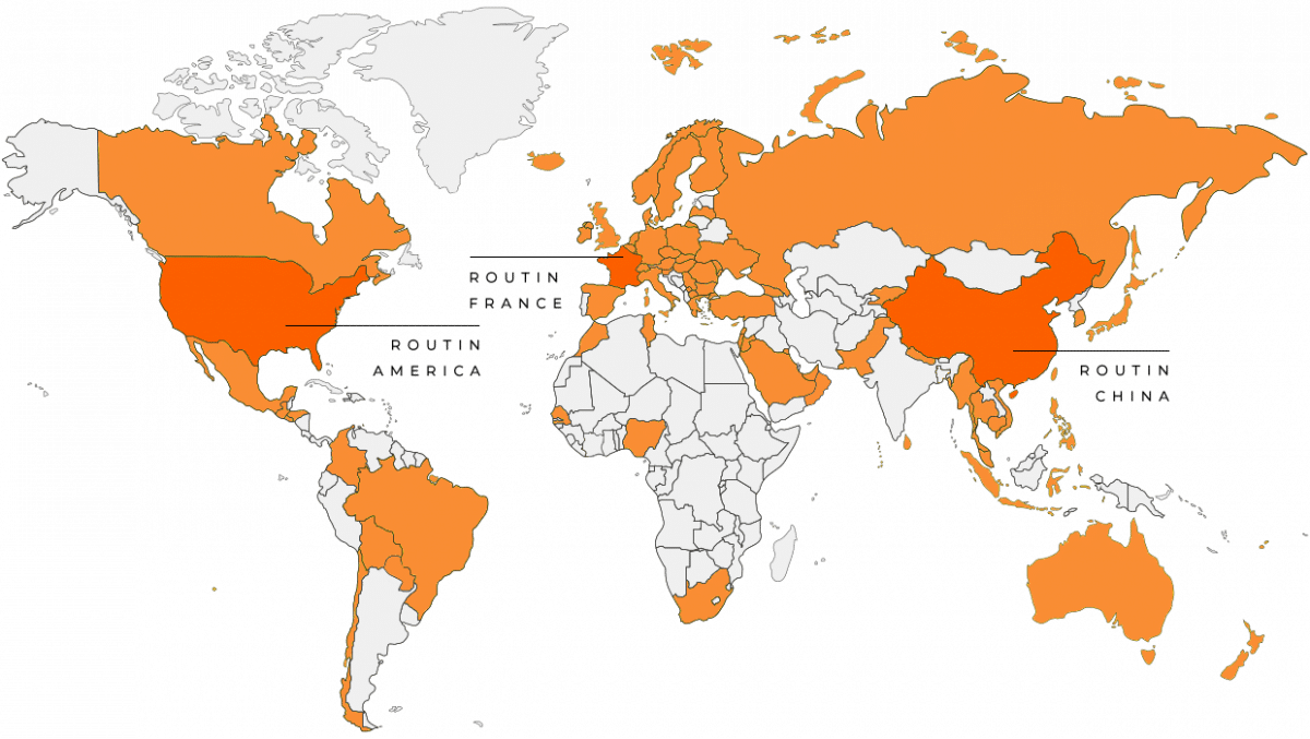 Liste des 80 pays